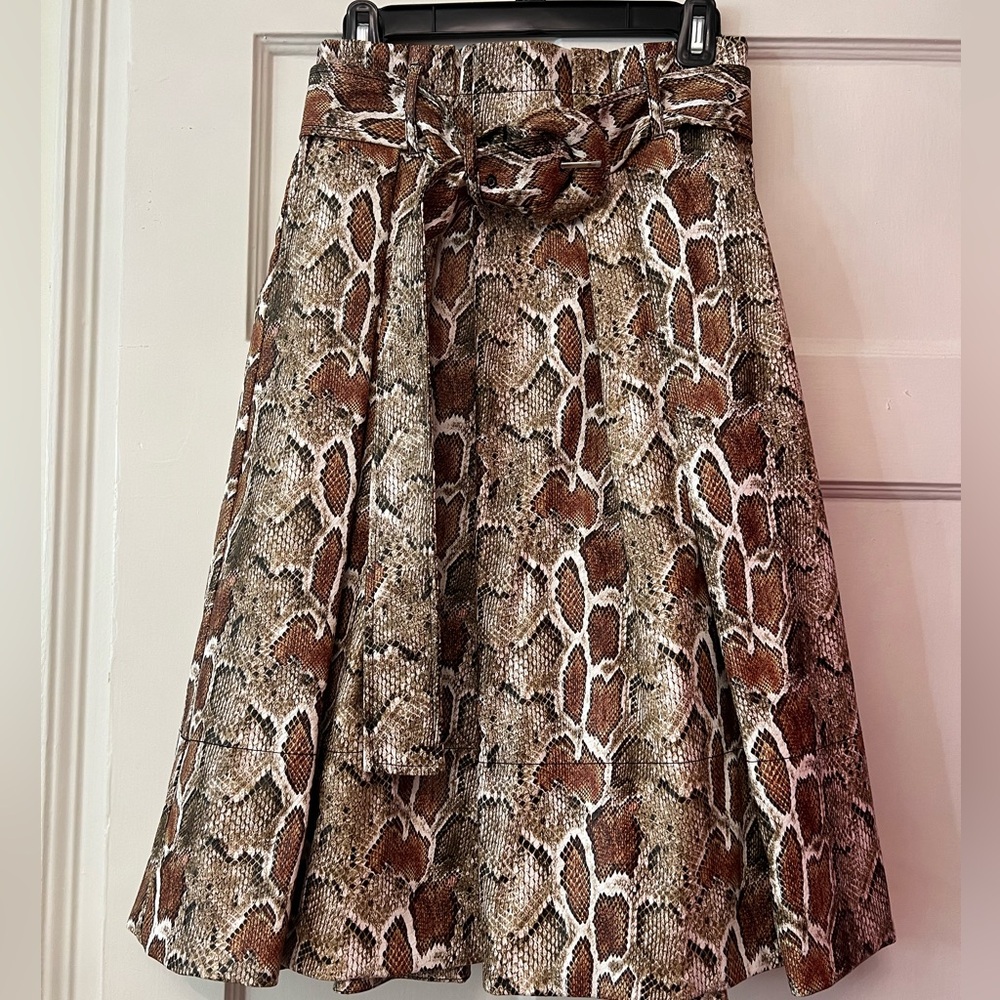 PROENZA SCHOULER Vegan leather mid-length skirt Size US 2